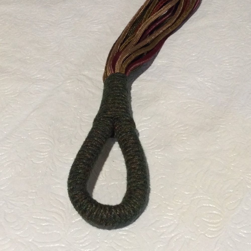 Unbranded Multi-Strand, Multi-Color Knot Belt - Picture 9 of 14